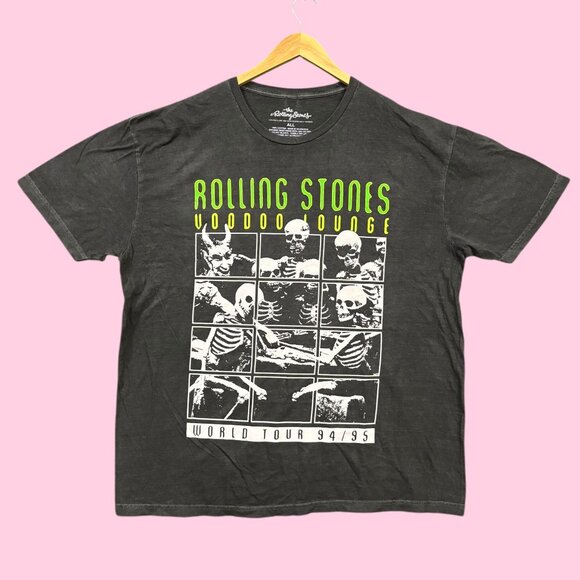 The Rolling Stones Voodoo Lounge World Tour Rock Band Tee All - Picture 1 of 4